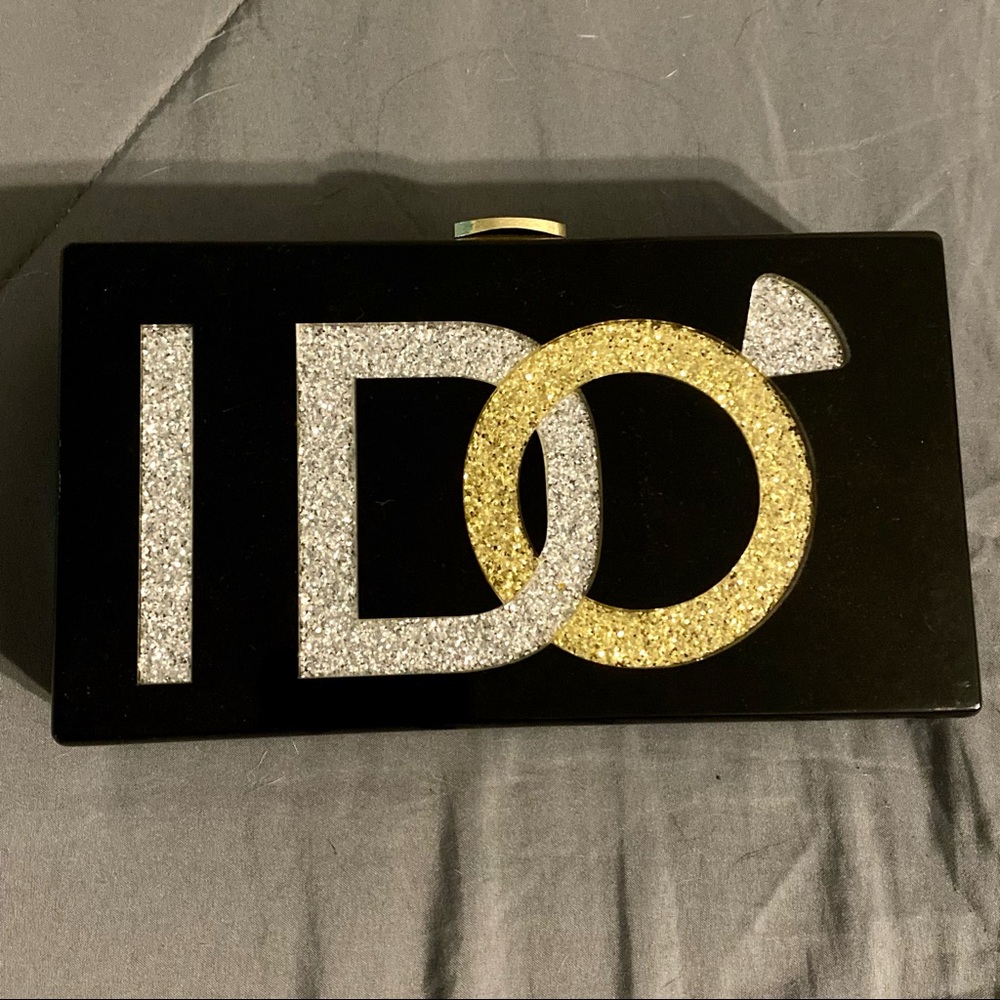 “I DO” Hard Case Clutch/Crossbody